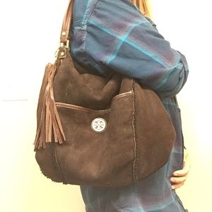 PRICE FIRM!! Tory Burch Suede Leather Bag